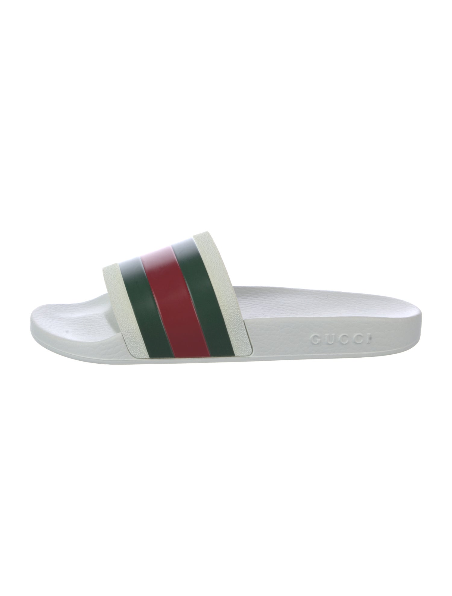 Gucci Web Accent Rubber Slides