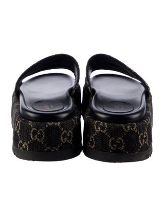 Gucci GG Canvas Denim Slides