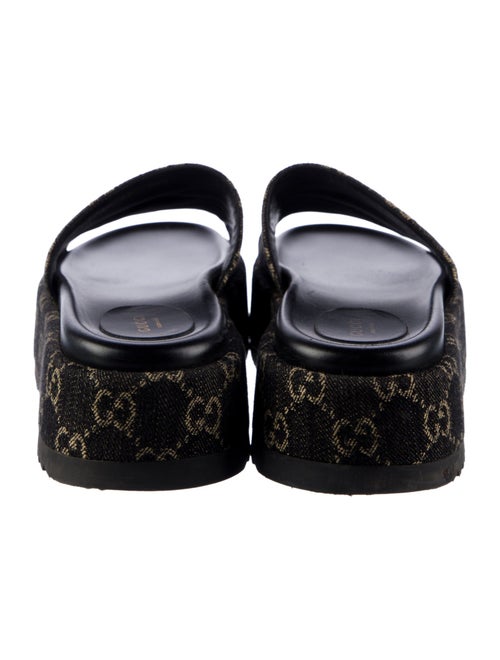 Gucci GG Canvas Denim Slides