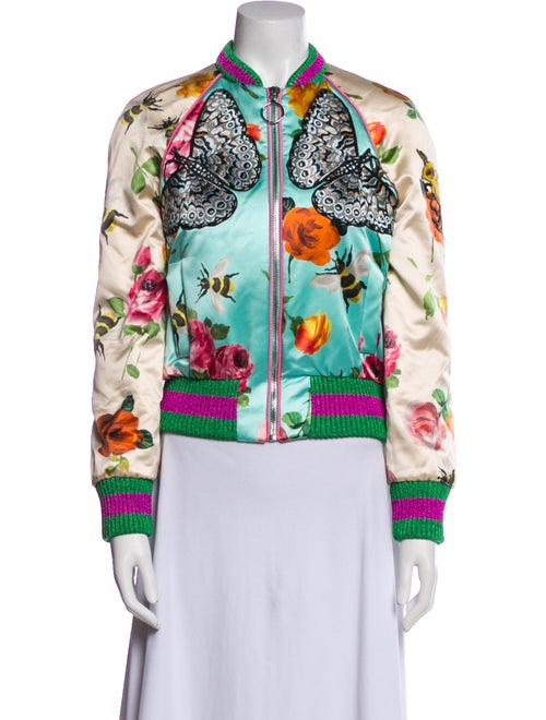 Gucci 2016 Silk Bomber Jacket
