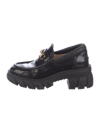 Gucci Horsebit Accent Leather Loafers