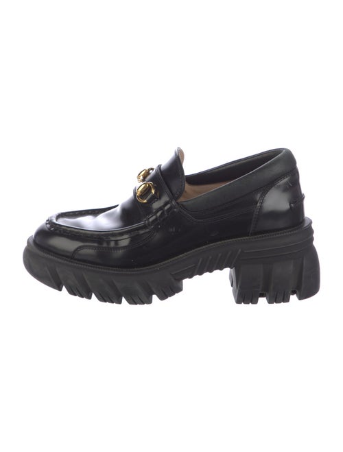 Gucci Horsebit Accent Leather Loafers