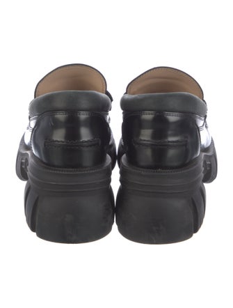 Gucci Horsebit Accent Leather Loafers