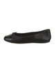 Gucci Leather Bow Accents Ballet Flats