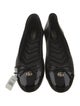 Gucci Leather Bow Accents Ballet Flats