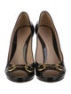 Gucci Horsebit Accent Patent Leather Pumps