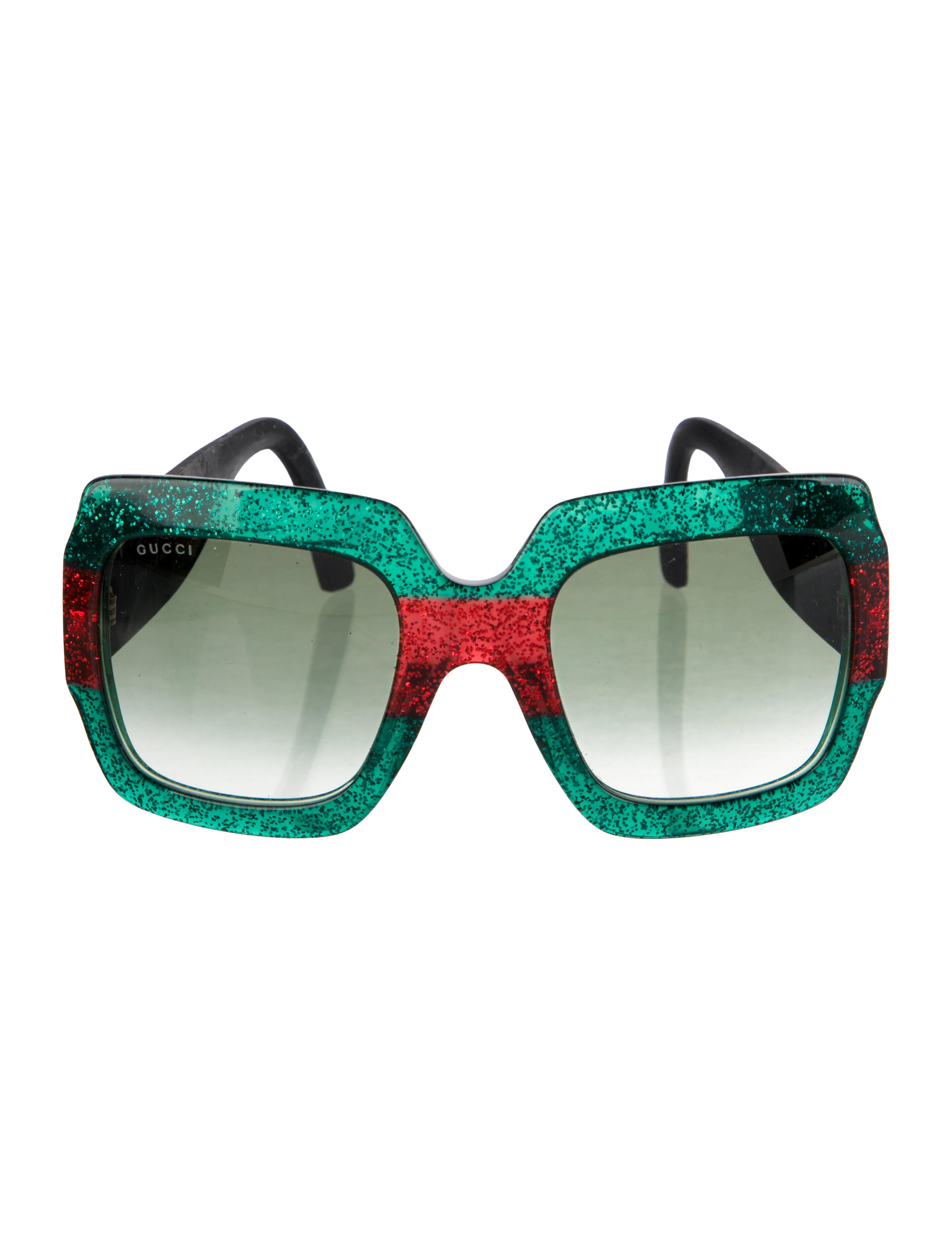 Gucci Web Accent Oversize Sunglasses