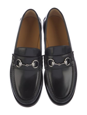 Gucci Horsebit Accent Leather Dress Loafers