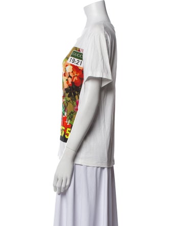 Gucci Graphic Print Scoop Neck T-Shirt