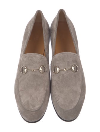 Gucci Horsebit Accent Suede Loafers