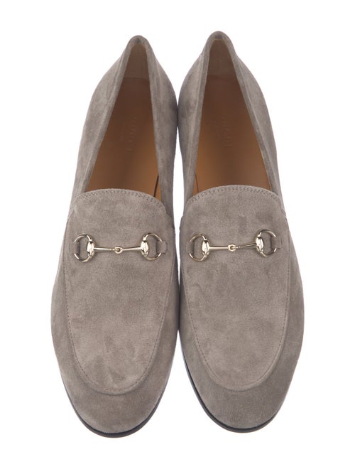 Gucci Horsebit Accent Suede Loafers
