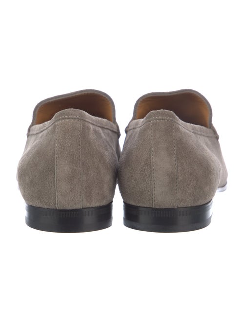 Gucci Horsebit Accent Suede Loafers