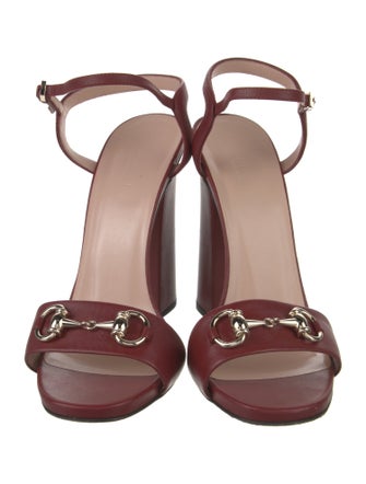 Gucci Horsebit Accent Leather Sandals