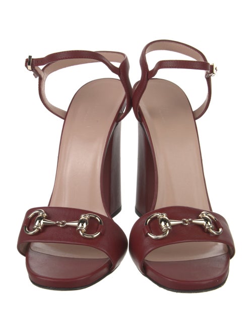 Gucci Horsebit Accent Leather Sandals