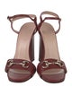 Gucci Horsebit Accent Leather Sandals