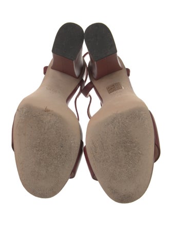 Gucci Horsebit Accent Leather Sandals