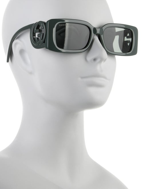 Gucci Interlocking G Logo Square Sunglasses