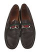Gucci Web Accent Leather Drivers