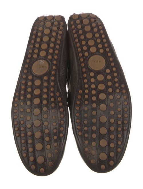 Gucci Web Accent Leather Drivers