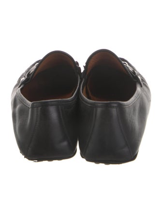 Gucci Web Accent Leather Drivers