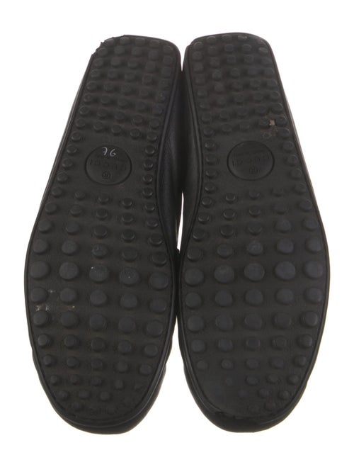 Gucci Web Accent Leather Drivers