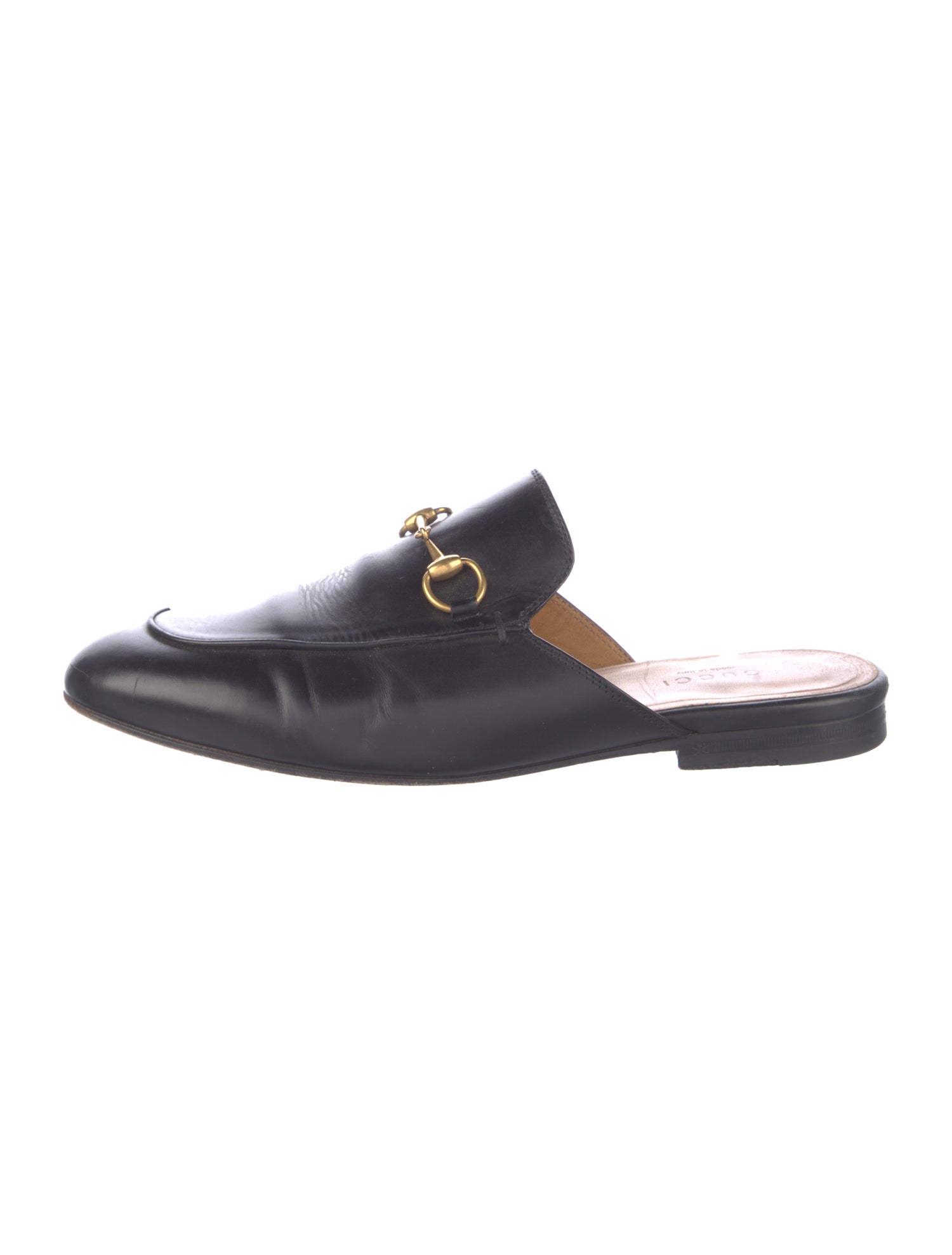 Gucci Horsebit Accent Leather Mules