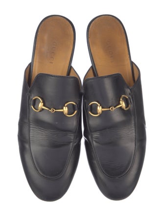 Gucci Horsebit Accent Leather Mules