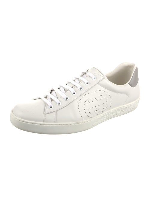 Gucci Interlocking G Logo Leather Sneakers