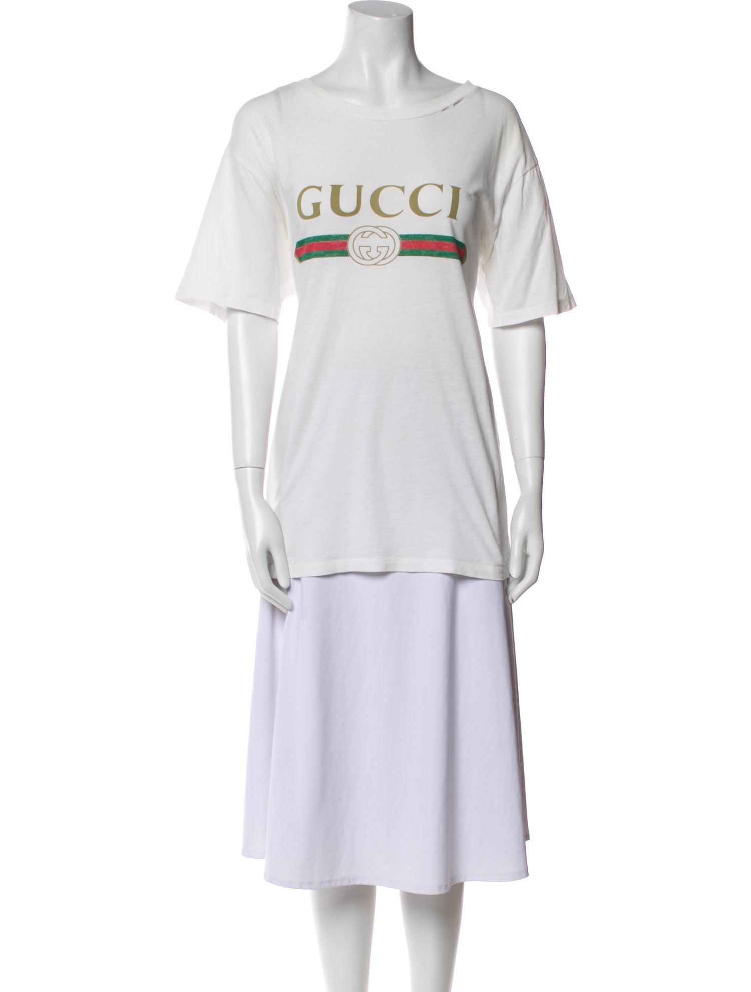 Gucci Graphic Print Crew Neck T-Shirt