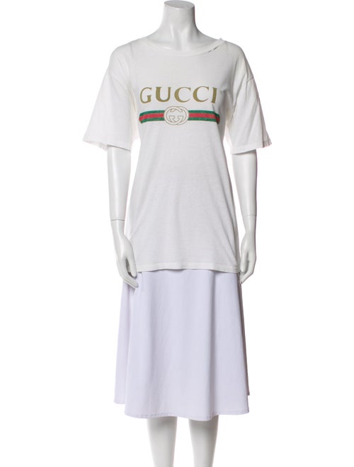 Gucci Graphic Print Crew Neck T-Shirt