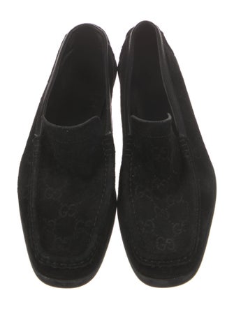 Gucci Horsebit Accent Suede Loafers