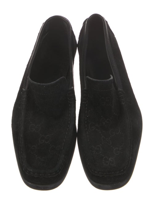 Gucci Horsebit Accent Suede Loafers