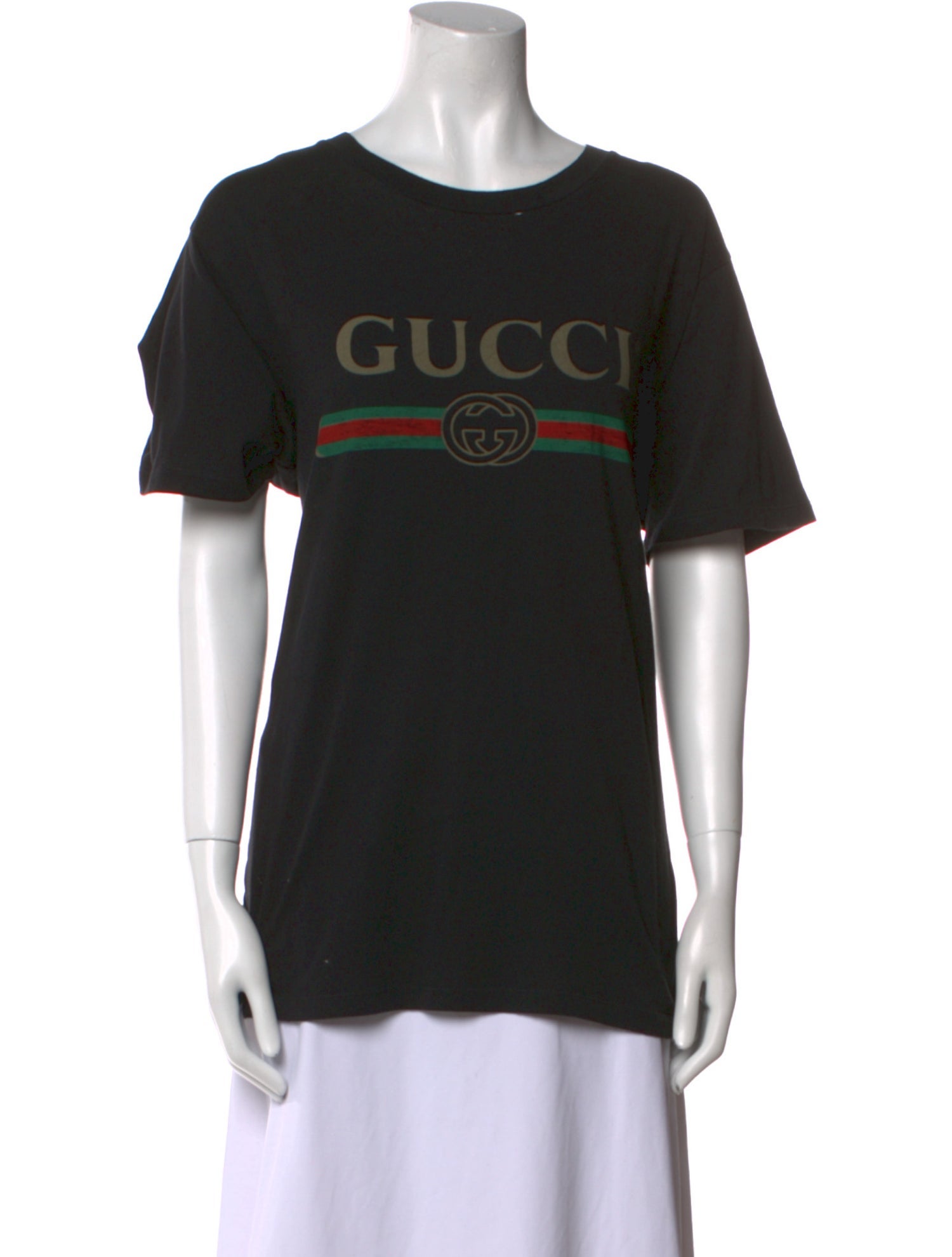 Gucci Graphic Print Crew Neck T-Shirt