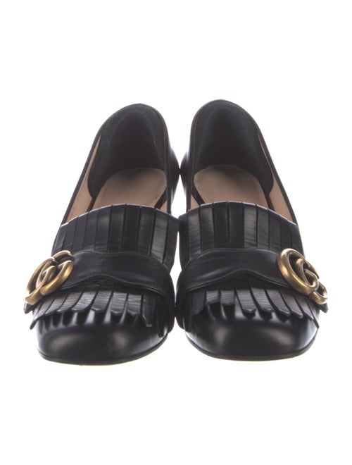 Gucci Double G Logo Leather Pumps