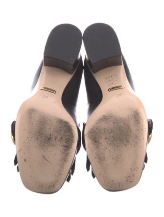 Gucci Double G Logo Leather Pumps