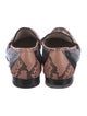 Gucci Horsebit Accent Snakeskin Loafers
