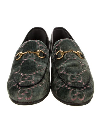 Gucci GG Supreme Velvet Loafers