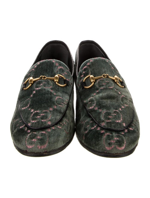 Gucci GG Supreme Velvet Loafers