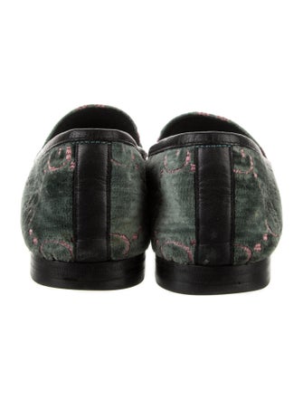Gucci GG Supreme Velvet Loafers