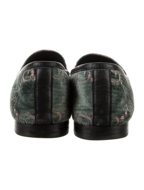 Gucci GG Supreme Velvet Loafers