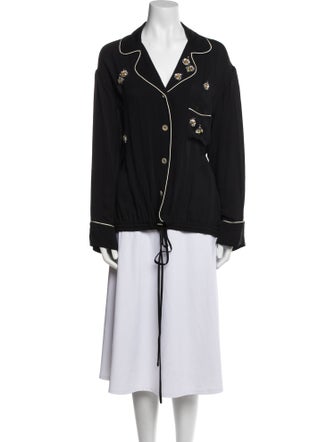 Gucci 2018 Long Sleeve Button-Up Top