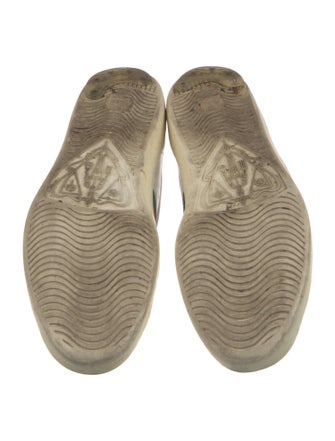 Gucci Web Accent Leather Sneakers