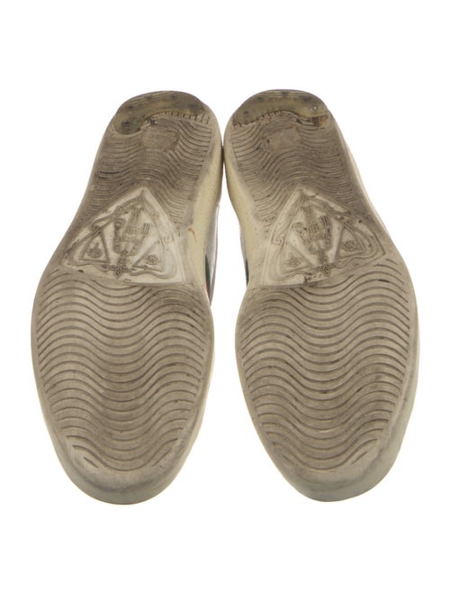 Gucci Web Accent Leather Sneakers