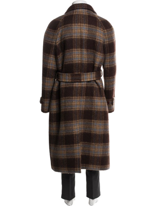 Gucci Tweed Pattern Wool Overcoat