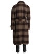 Gucci Tweed Pattern Wool Overcoat