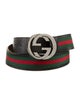 Gucci Leather Trimmed Interlocking G Belt