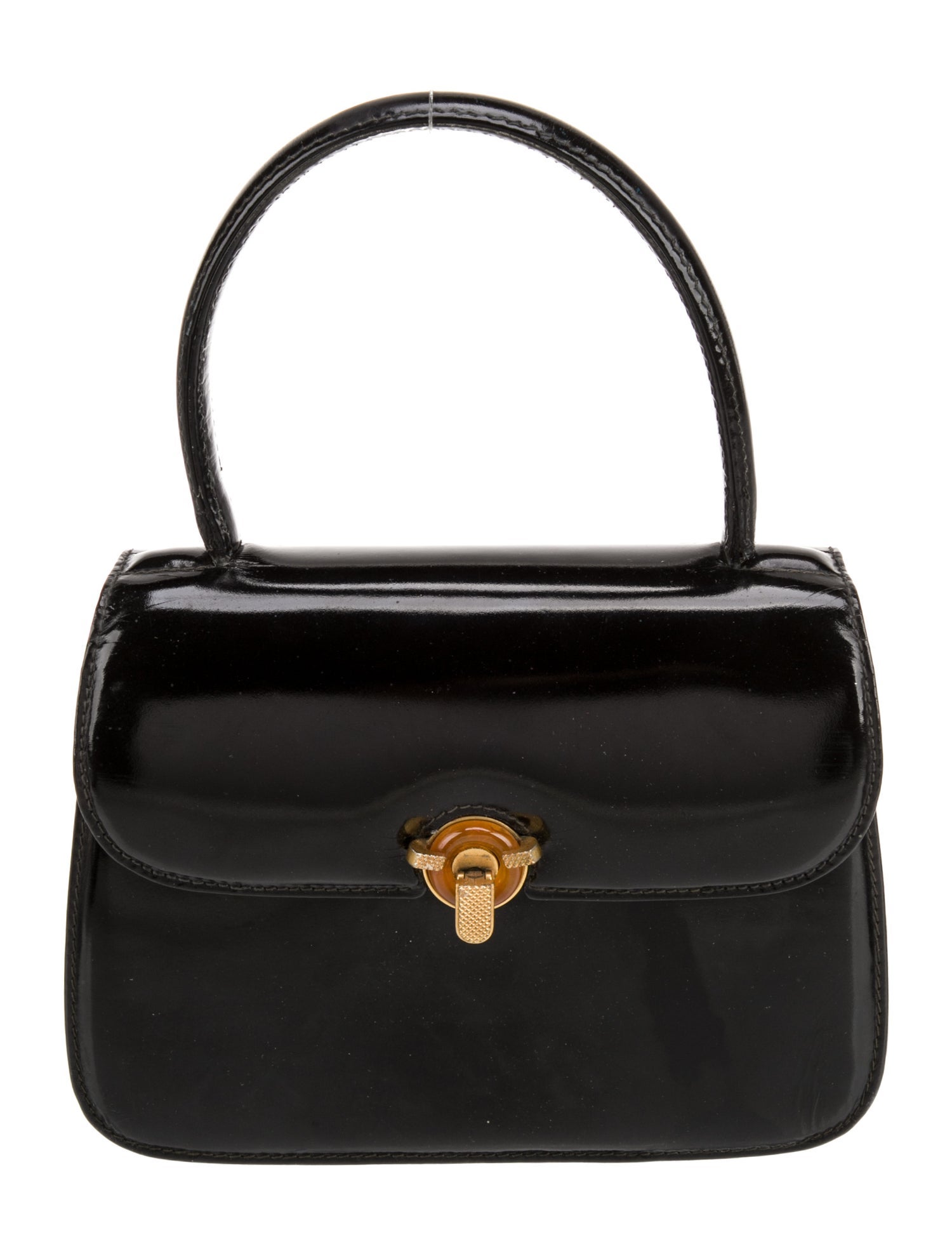 Gucci Leather Top Handle Bag Vintage