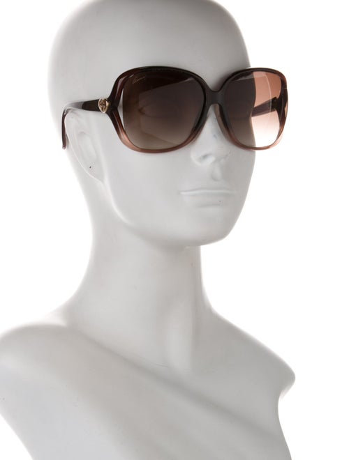 Gucci Web Accent Oversize Sunglasses