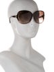 Gucci Web Accent Oversize Sunglasses