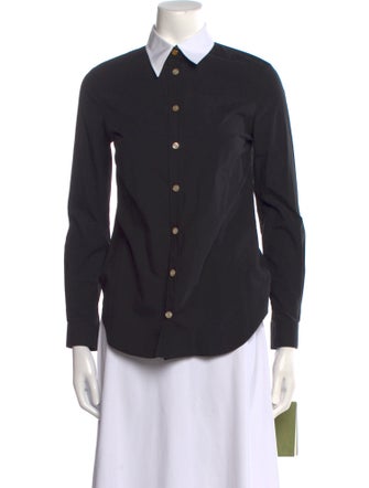 Gucci 2022 Long Sleeve Button-Up Top